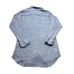 Hatch Maternity Boyfriend Long Sleeve Shirt Blue Crinkle Cotton Gauze Medium