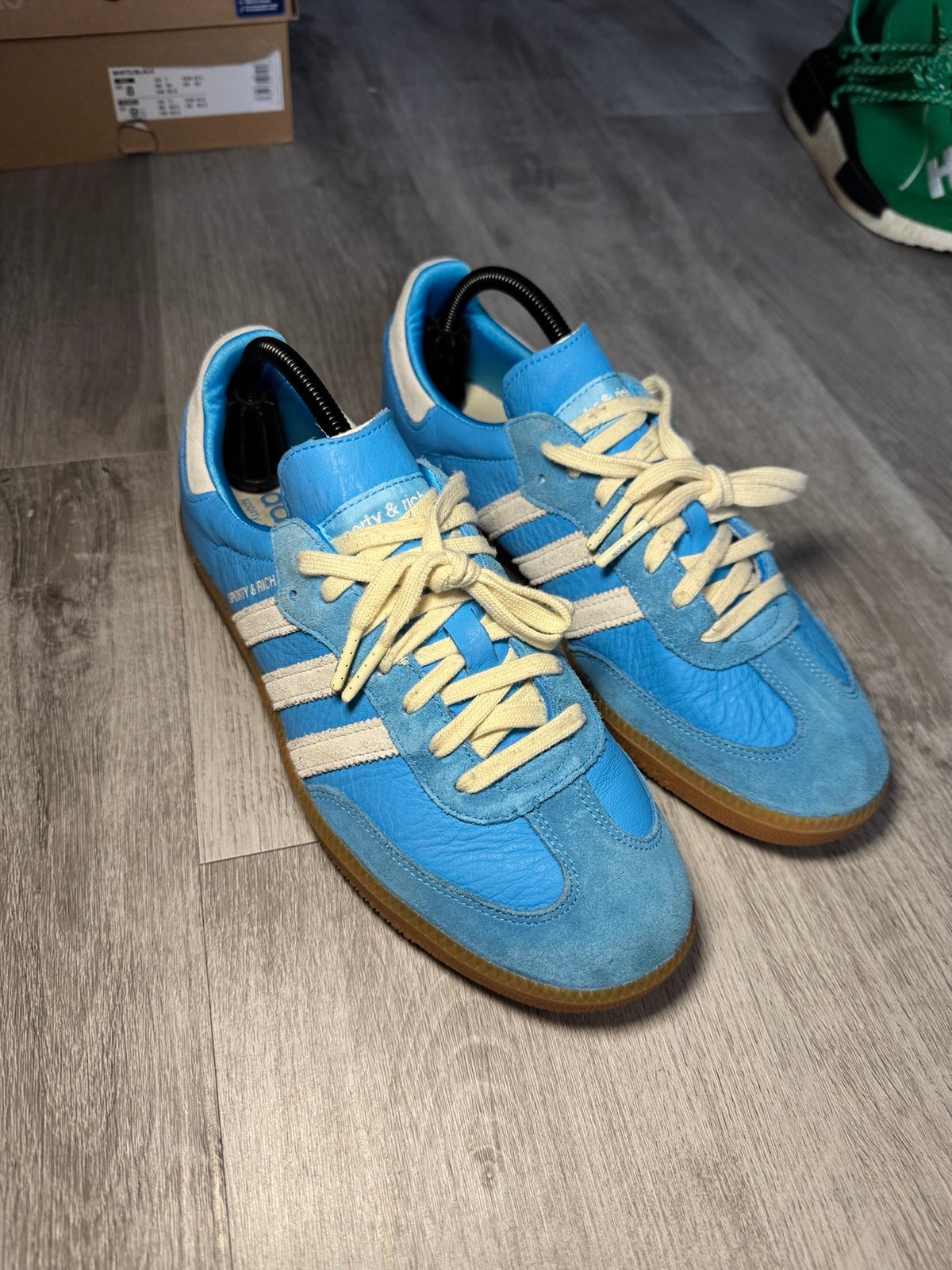 Size 8.5 - Adidas Sporty & Rich x Samba OG Blue Rush/Gum Mens