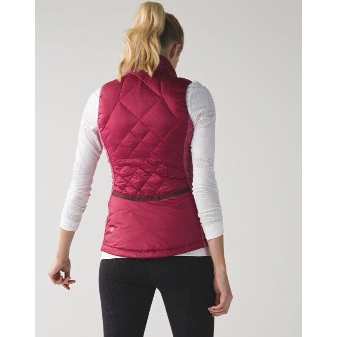 Lululemon Down For A Run Lightweight Slim Fit Puffer Vest Water/Wind Resistant 4