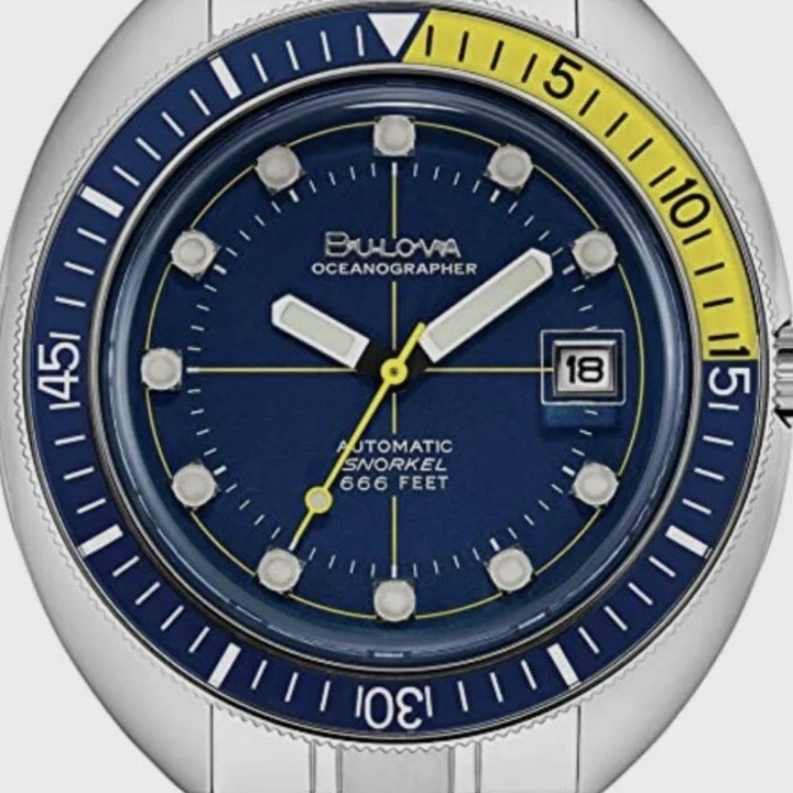 Bulova Classic Reissue Oceanographer / Devil Diver 666 Ft. WR Watch LNOS