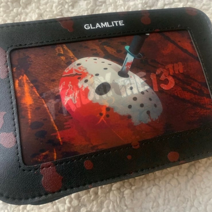 Glamlite x Friday the 13th Lenticular Jason Voorhees Makeup Cosmetics Bag BNIP