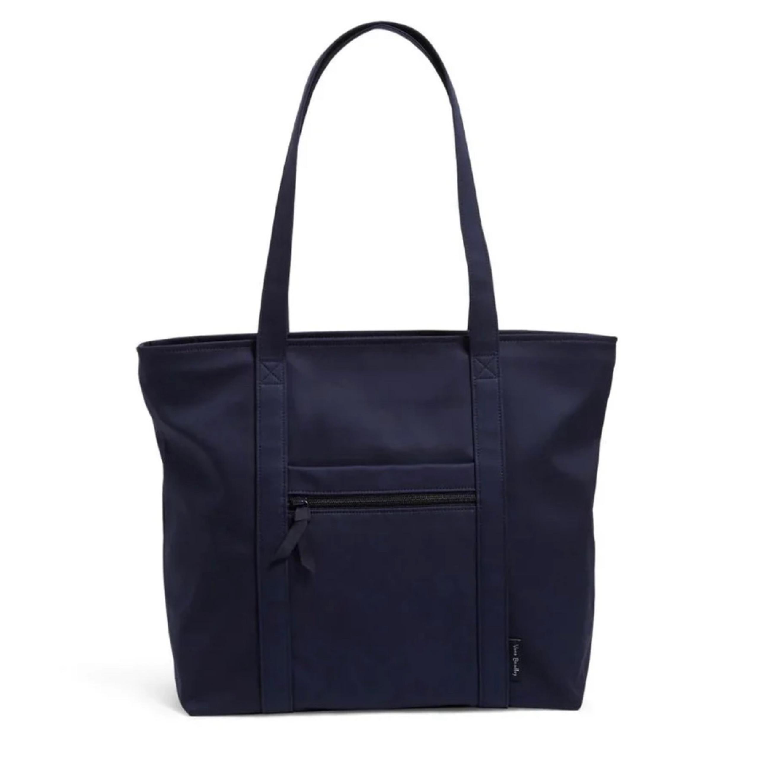 Vera Bradley Vera Tote Classic Navy Recycled Cotton Handbag - NWT