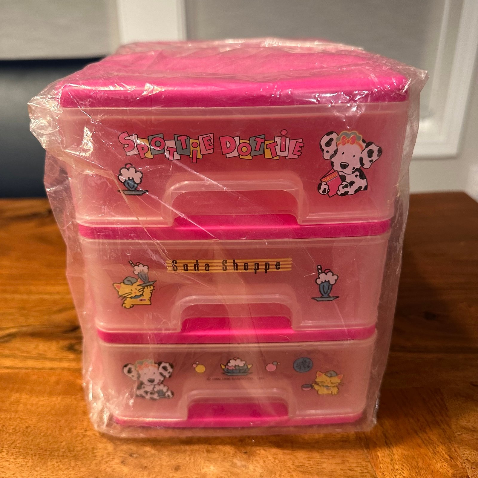 1996 Vintage Sanrio Spottie Dottie Drawers Chest