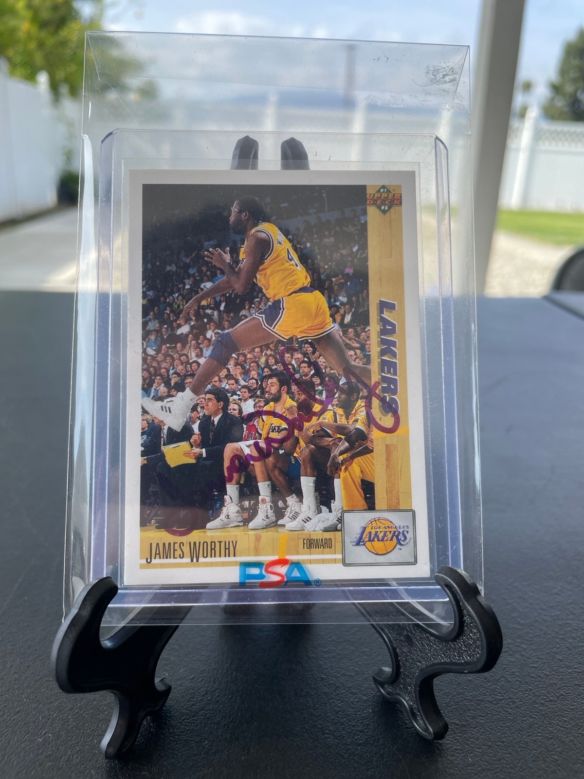 1991 Hall of famer James Worthy Autographed card