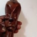 VTG 1960's Hatian African Handcarved Wood Female Primitive Tribal Statue