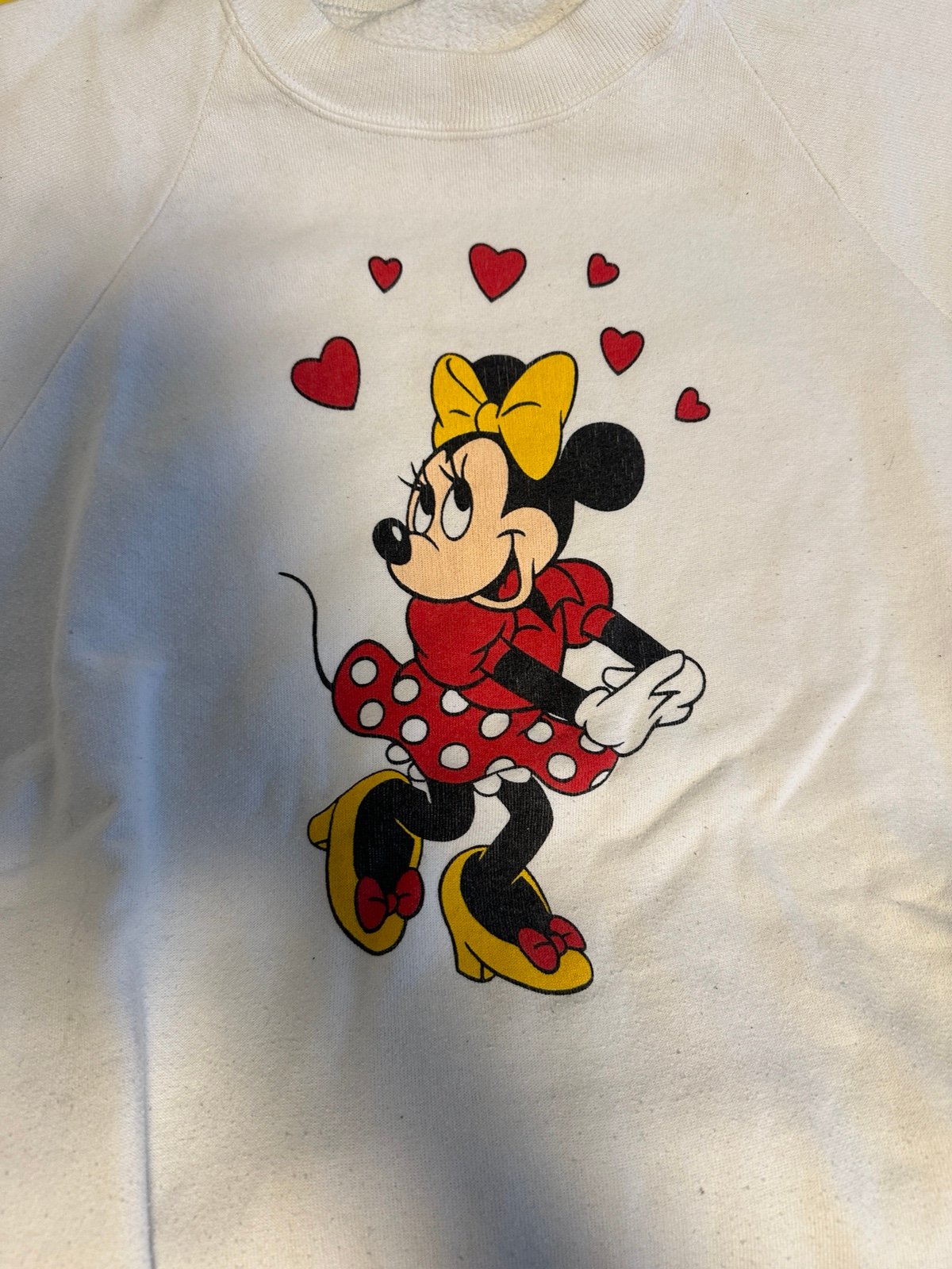 vintage minnie mouse valentines day sweatshirt Disney