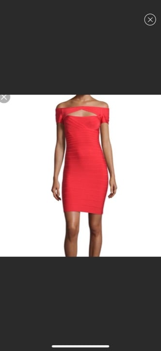 Herve Leger off the shoulder
