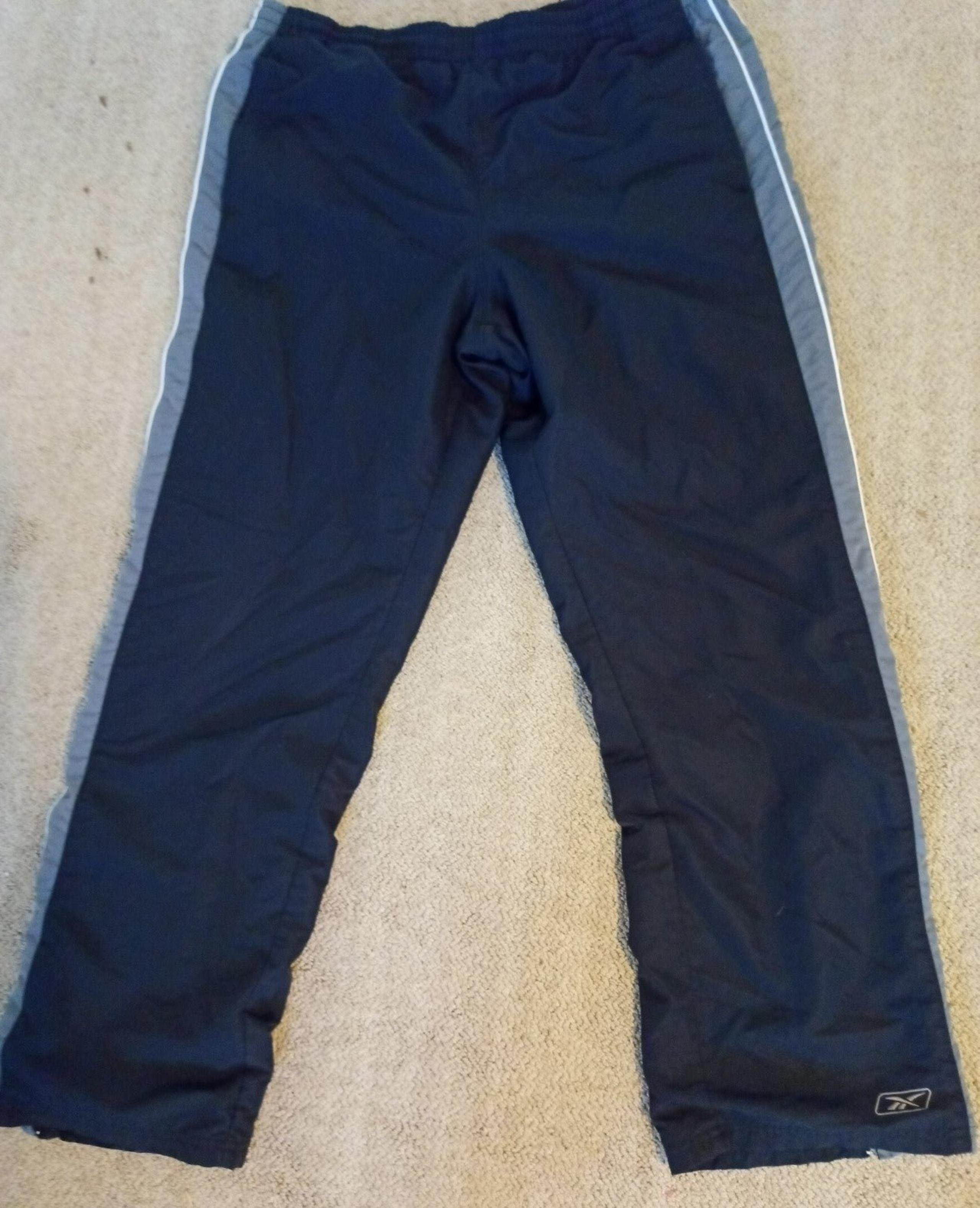Men's Blue  & Gray Reebok Pants