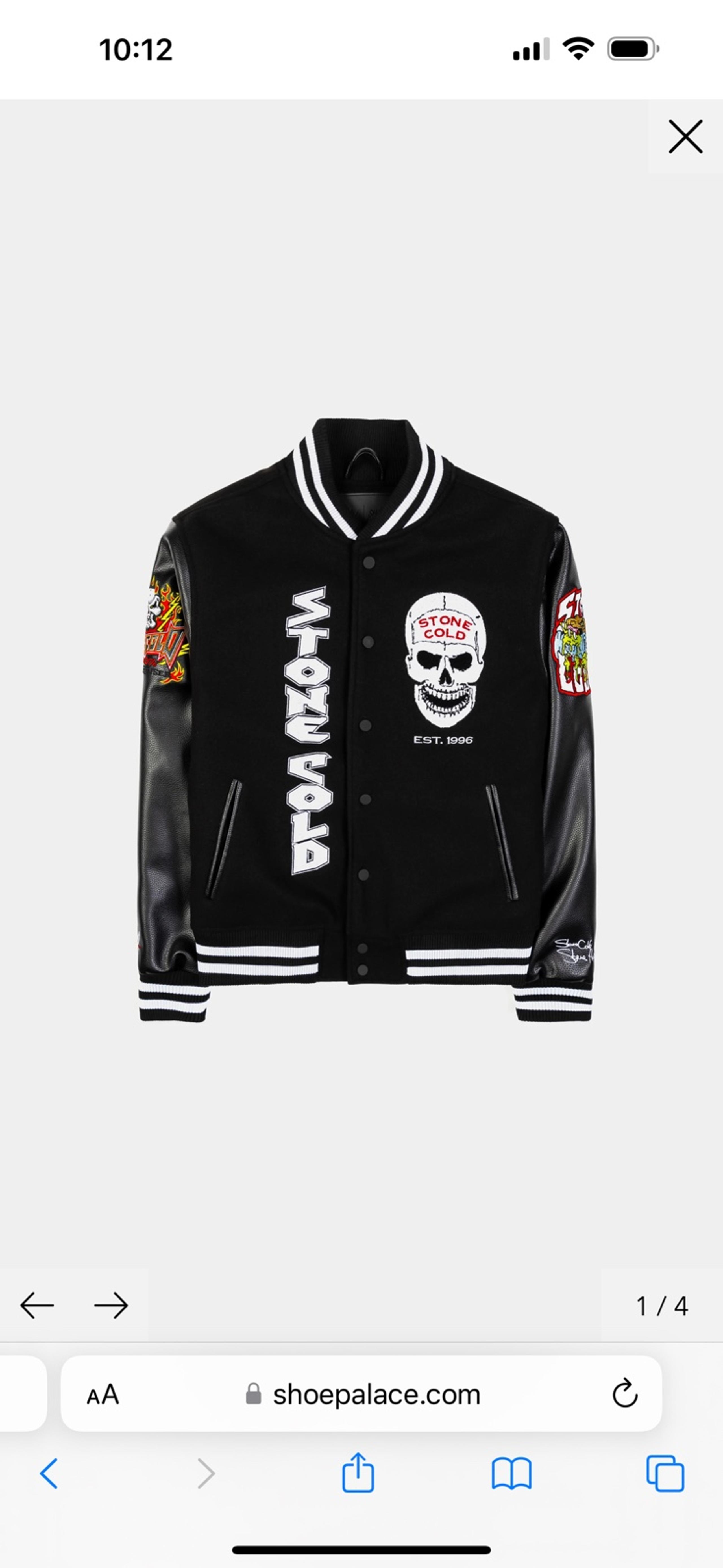 stone cold steve austin varsity jacket large