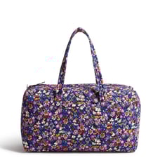 NWT Vera Bradley Disney Mickey & Minnie Mouse Sweet Floral Blue Large Duffel Bag