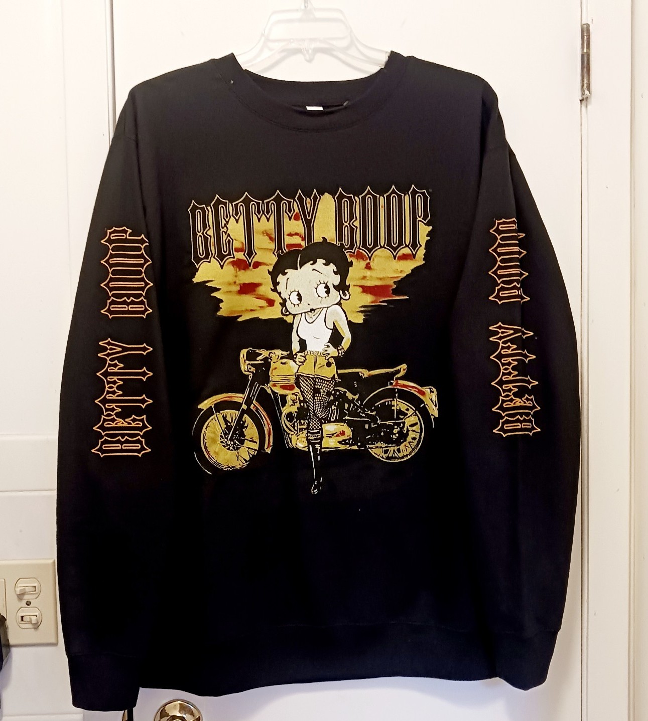 NWT BETTY BOOP Vintage Style Graphic Oversized Sweatshirt Sz XL