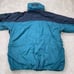VTG Woolrich Men's windbreaker Hooded jacket Size XXL Green Black full Zip coat