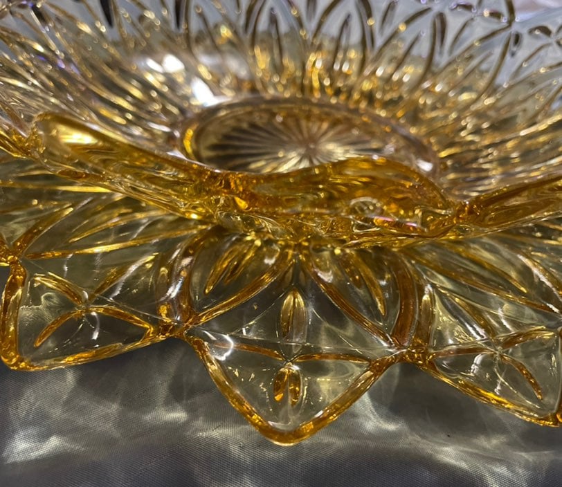 Vintage Federal Glass Serving Bowl & Plate
