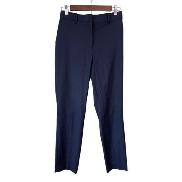 Reiss Fenton Slim Trouser Navy Wool Blend Womans 0
