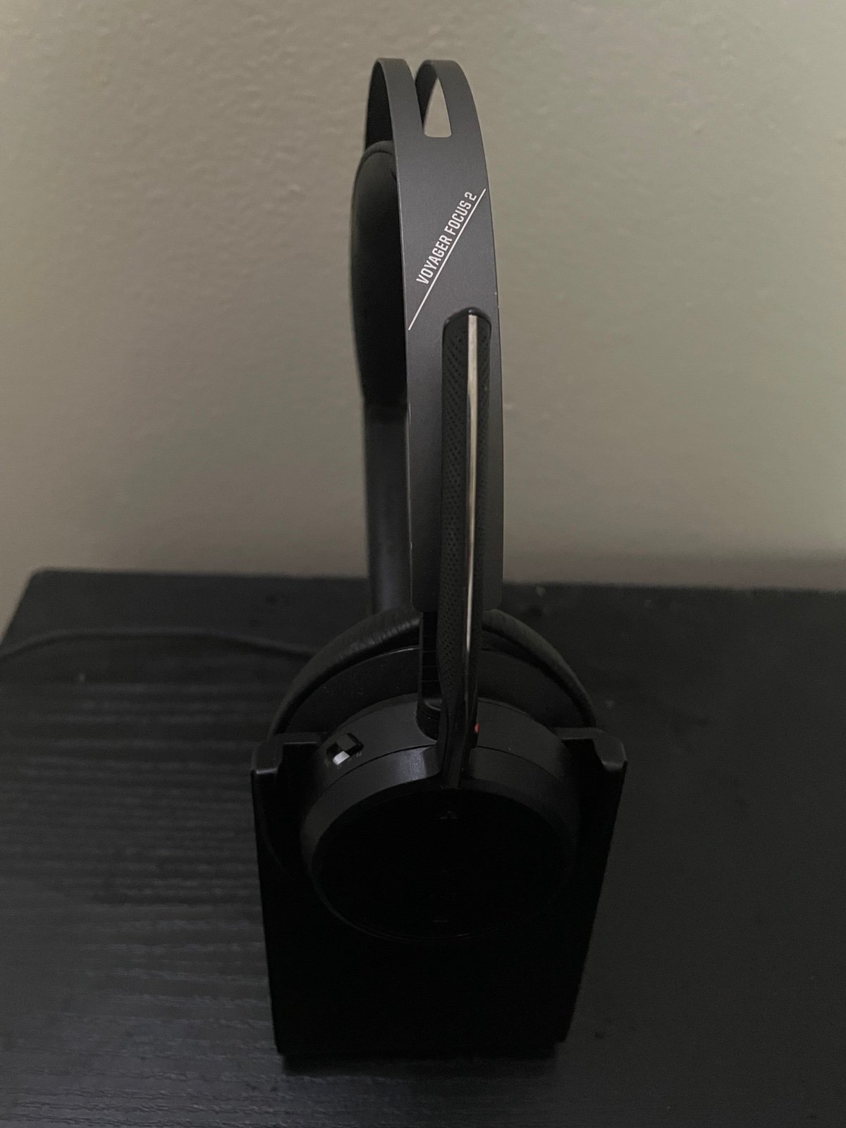 Poly Voyager Focus 2 Wireless Noise Cancelling On-Ear Headset w/Charging Stand