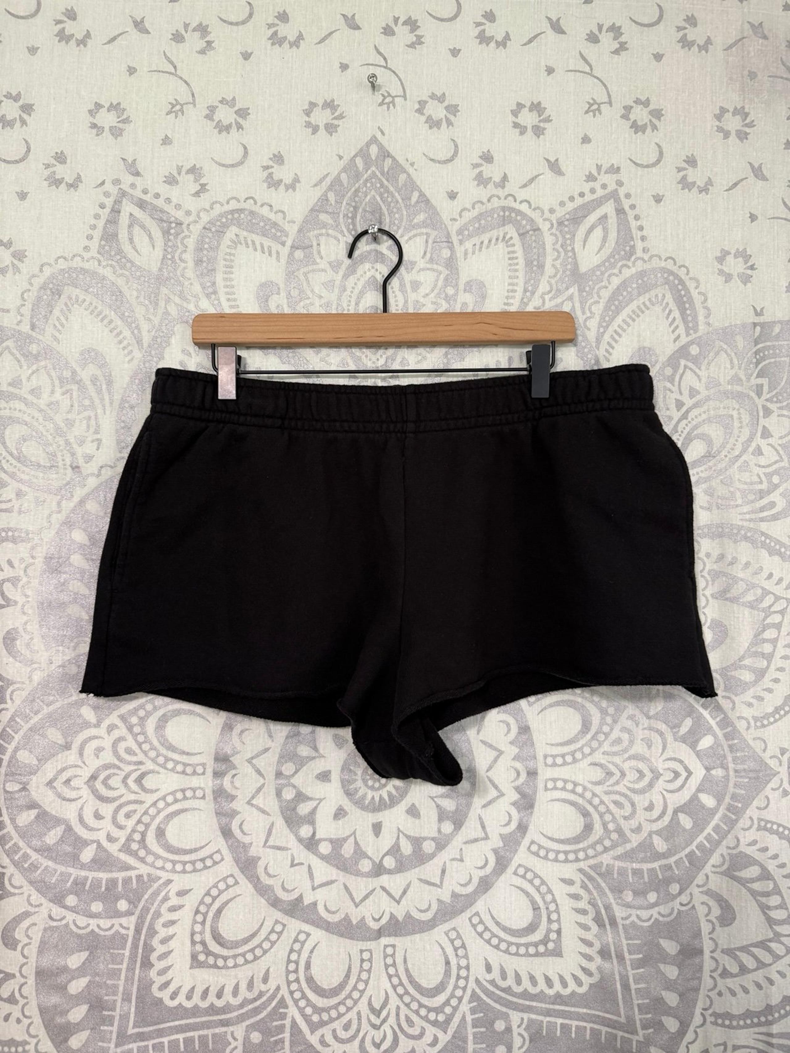 Nice No Boundaries NoBo Walmart Shorty Booty Shorts Cotton Blend Soft Black XXL