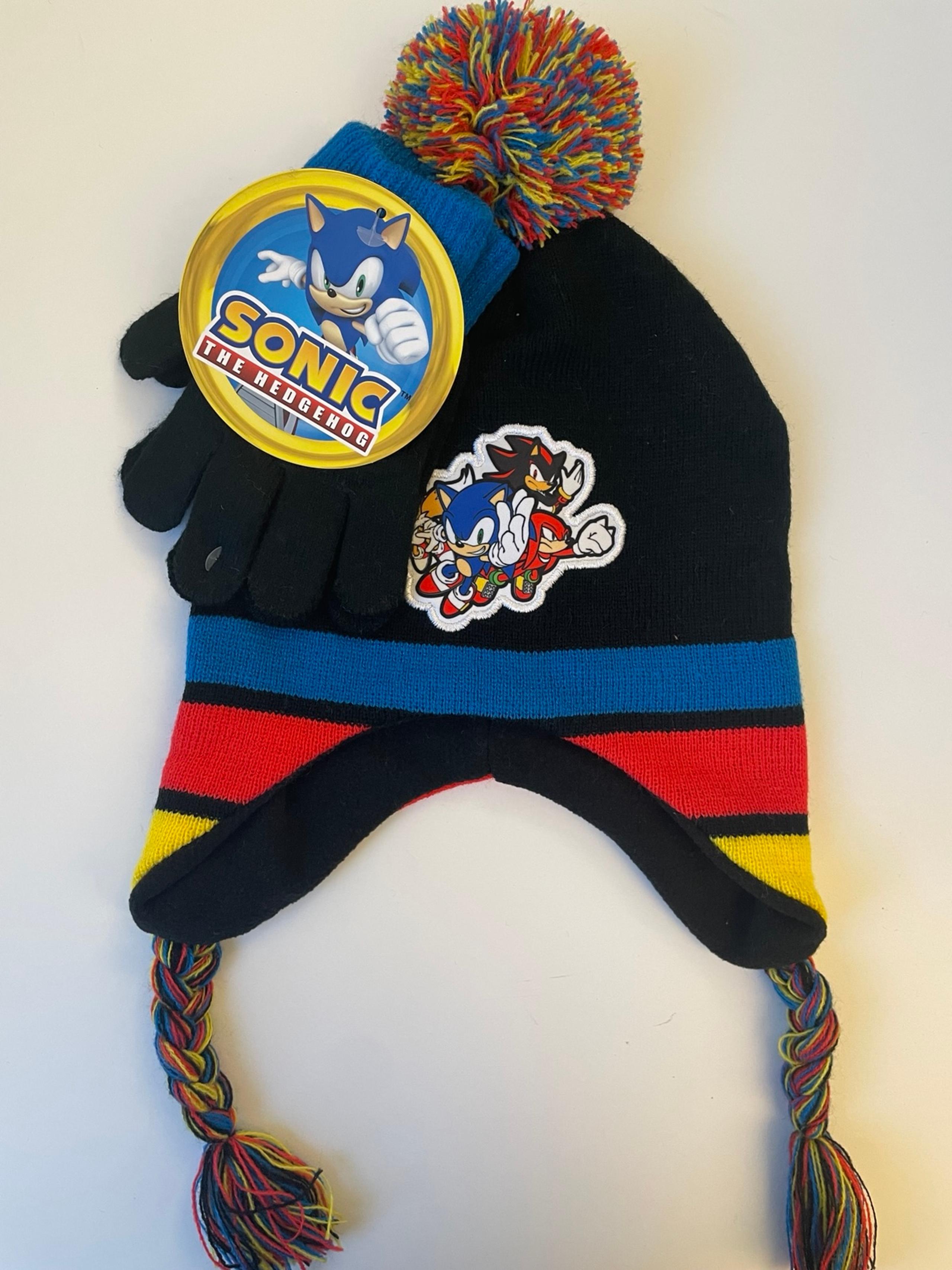 Sonic 2pcs Hat and Glove Winter Set