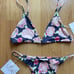MAI SWIM bikini set top bottom peony floral new !