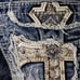108 Buckle Miss Me Jeans Sequins Leather Cross Mid-Rise Easy Capri 31