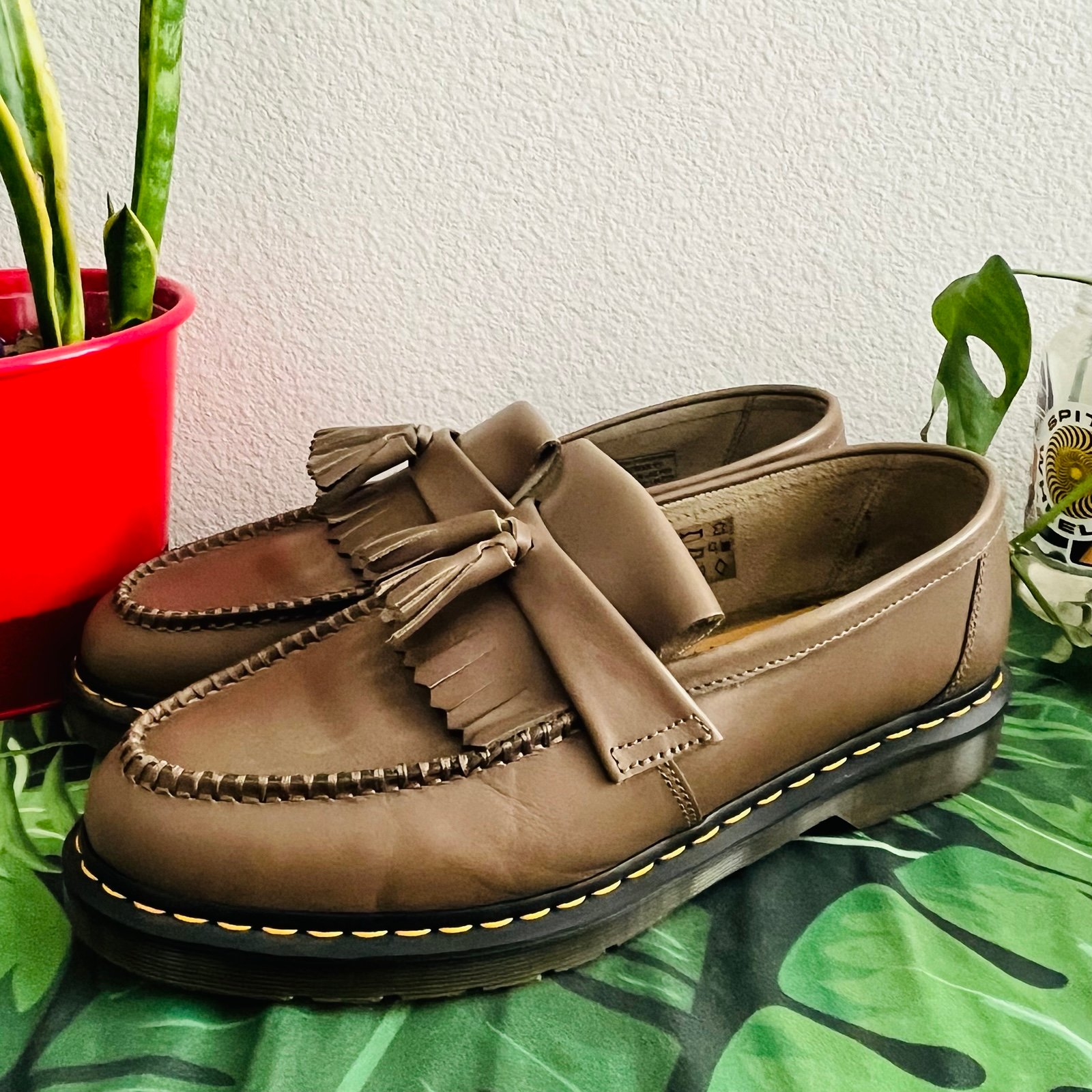 Doc Martens Adrian Tassle Loafer 12 Olive