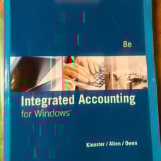 *LIKE NEW --Integrated Accounting for Windows-- college textbook (Cengage 2020