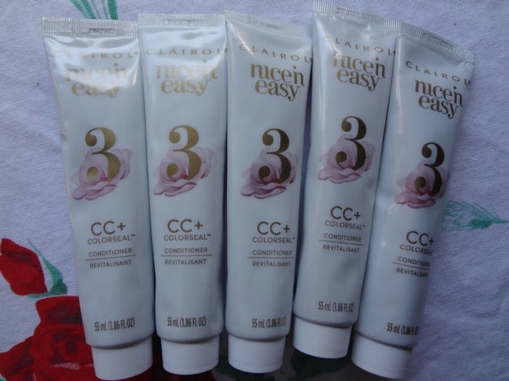 Clairol Nice 'N Easy #3 CC+ Colorseal Conditioner 1.86 Fl Oz, Lot of 5