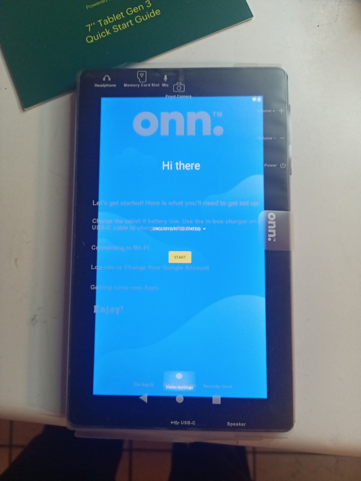 New On tablet Gen 3. 7 inch