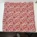 Pottery Barn Set of 2 TARA Block Print Voile Euro Pillow Shams 26”x26” Boho Red