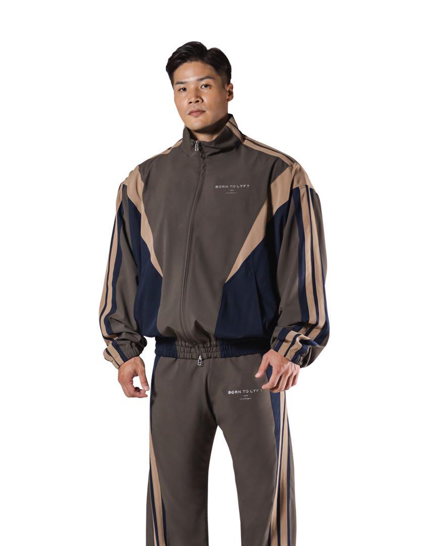 LYFT Lift Oversized Two-Line Track Jacket Size M
