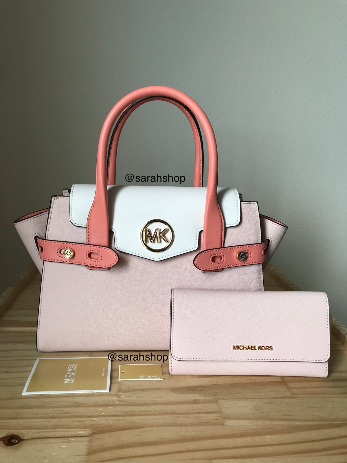 Michael Kors Carmen MD Flap Satchel Set