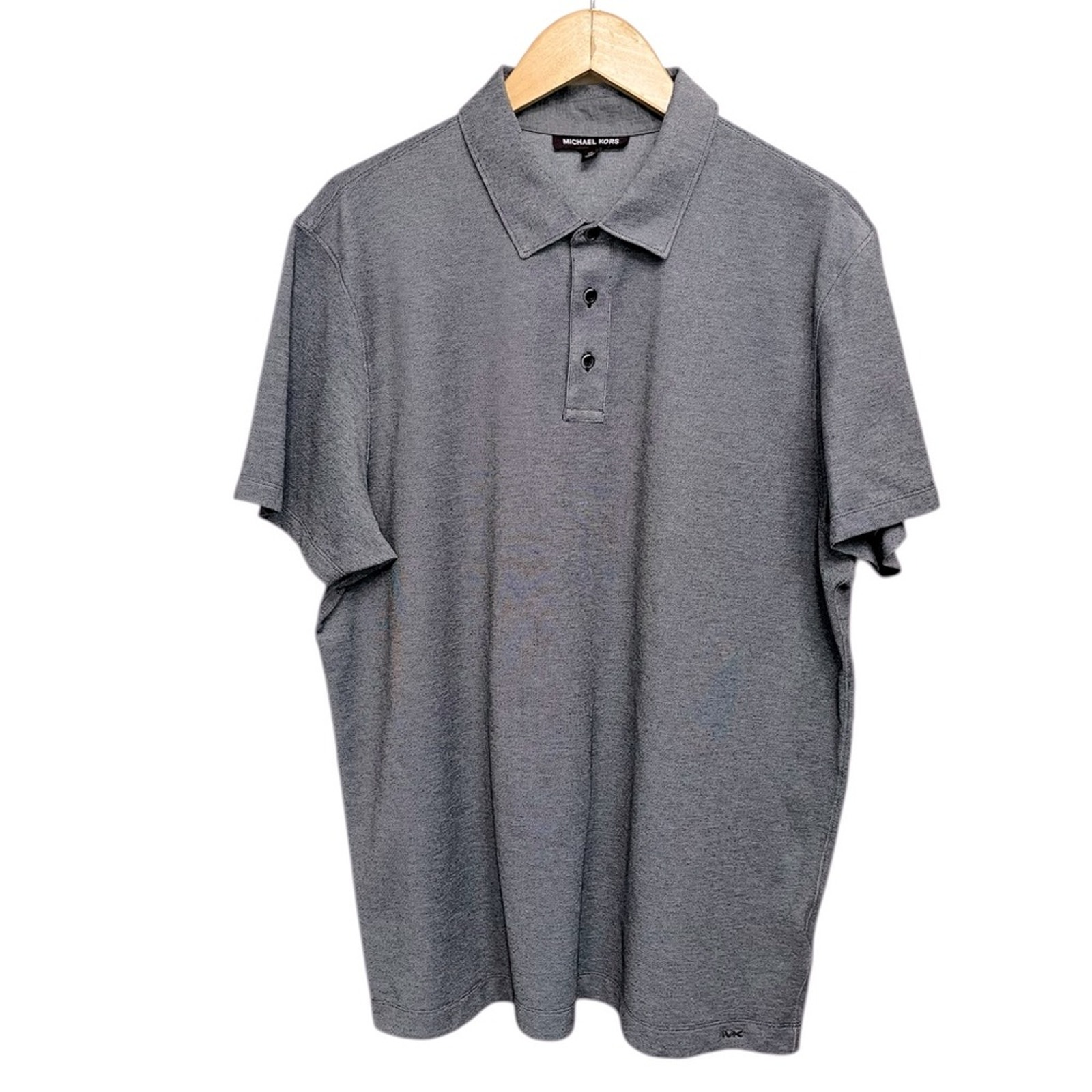 NWOT MICHAEL KORS Gray Short Sleeve 3 Button Polo Men’s Size XXL