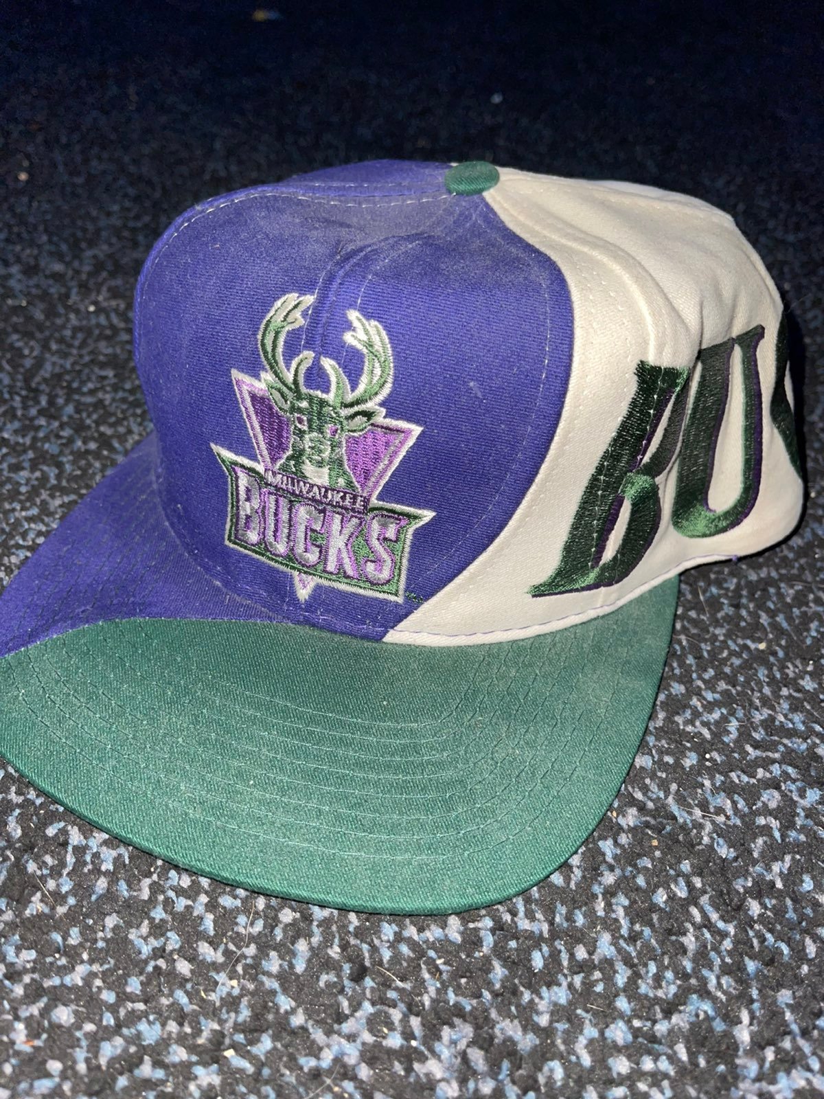Vintage milwaukee bucks snapback hat rar