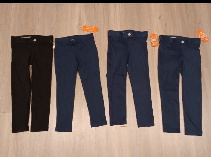 New girls uniforms pants size 4 bundle