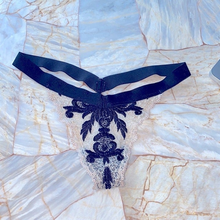 Rare Vintage Thong Panty V-String Panties XS