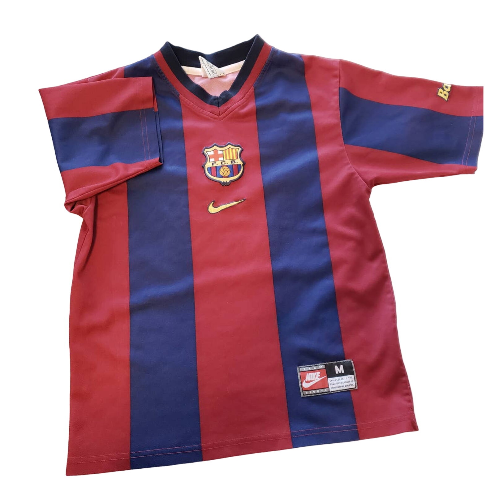 Rare FC BARCELONA XL 1998 Nike Home Shirt Vintage Jersey Kids