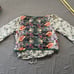 Silk Vintage 3-piece Set Skirt Top Vest Floral