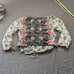 Silk Vintage 3-piece Set Skirt Top Vest Floral