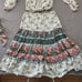 Silk Vintage 3-piece Set Skirt Top Vest Floral