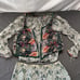 Silk Vintage 3-piece Set Skirt Top Vest Floral
