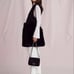 Unused★CELFORD (セルフォード) Hem Fur Long Gilet, Black