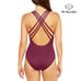 La Blanca Island Goddess Multi Strap Cross Back One Piece Swimsuit Size 6