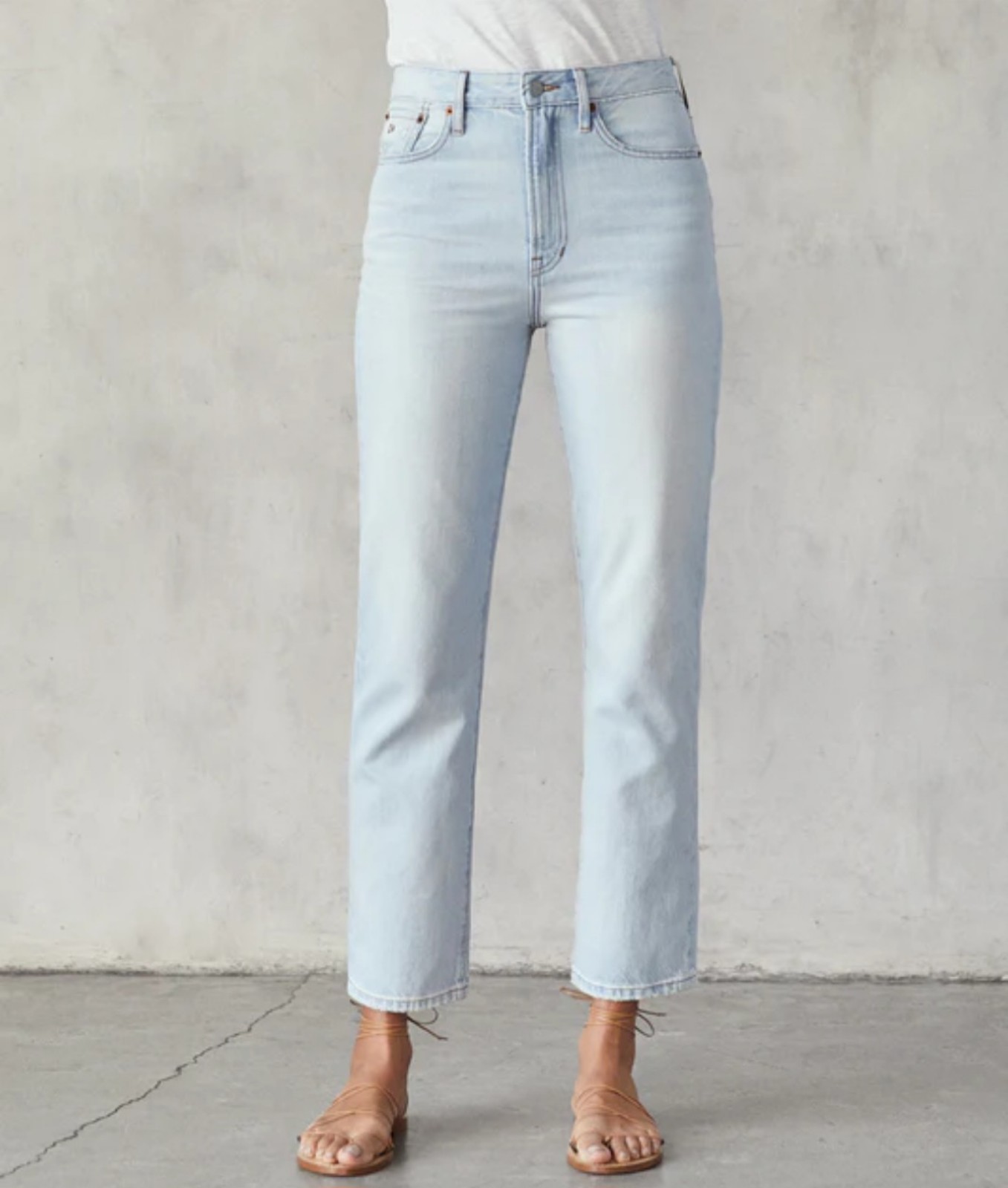OUTERKNOWN The Strand Straight Jean In Pale Blue Size 27