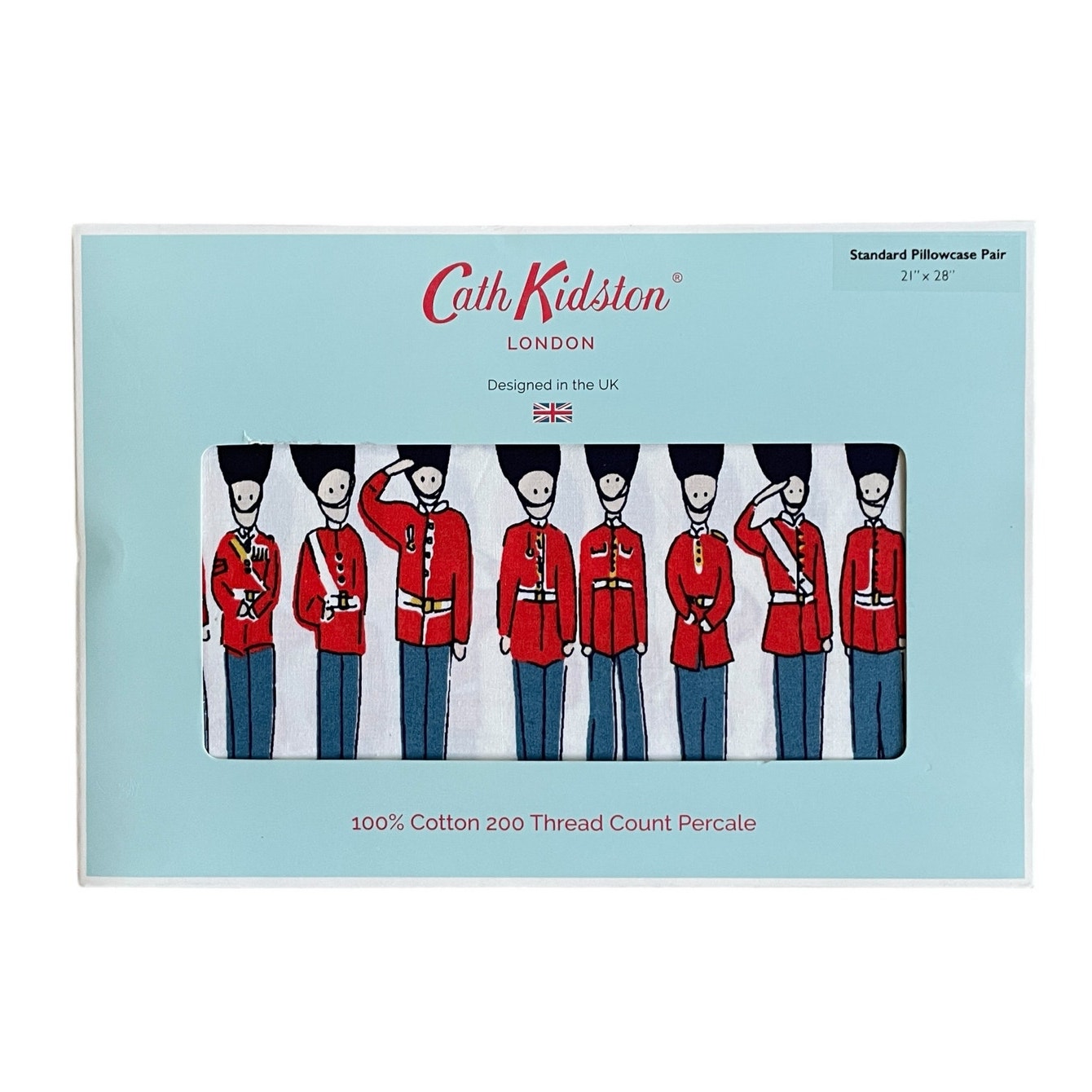 Cath Kidston London Guard Soldiers Christmas Nutcracker 2 Standard Pillowcases