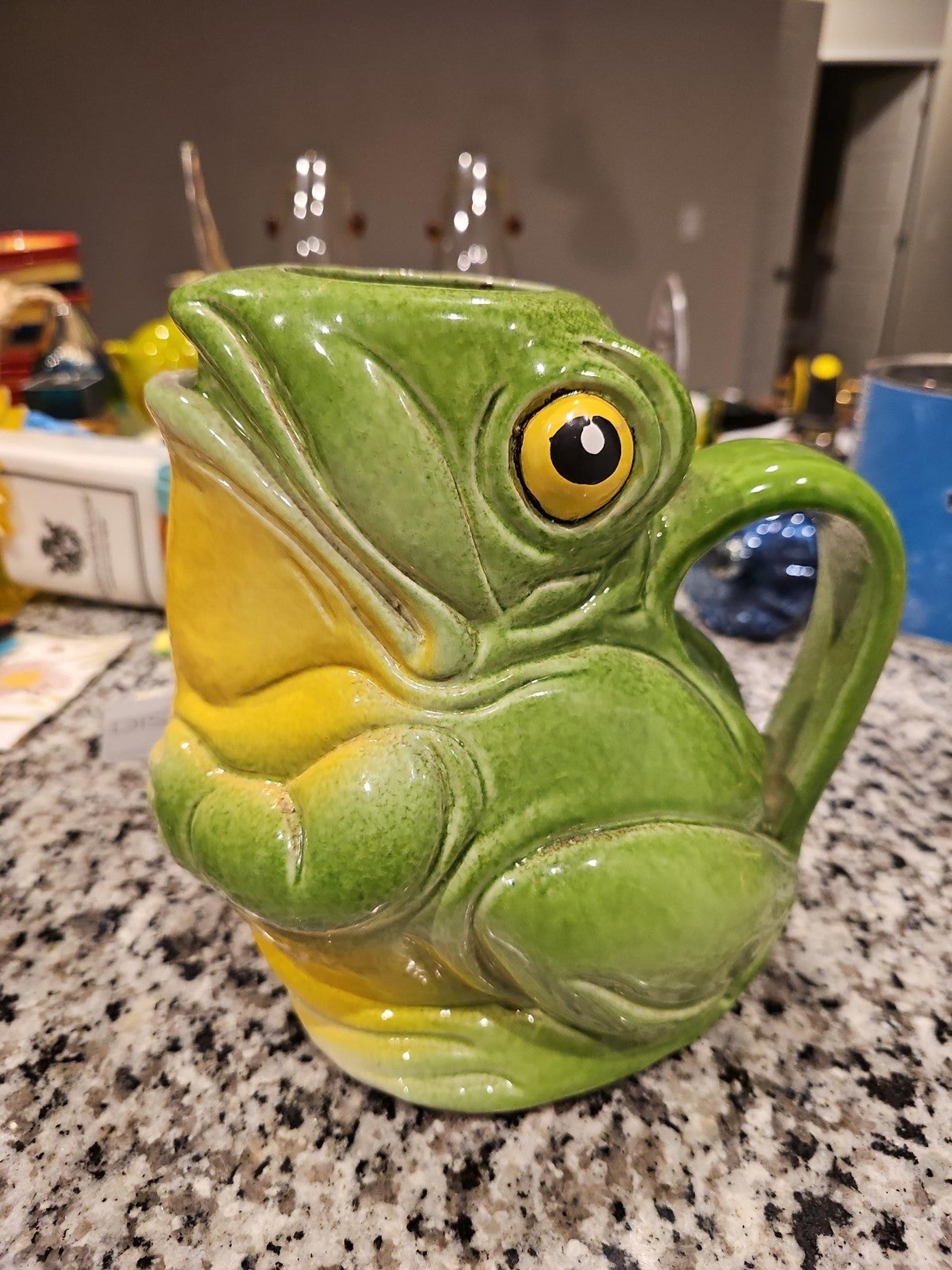 Burton Burton Ceramic Frog pitcher, vase