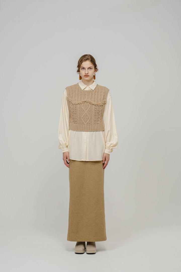 【安心発送】 MIX Eaphi PATTERN VEST KNIT トップス