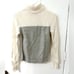 J.Crew Gray and White Merino Wool Turtleneck Sweater