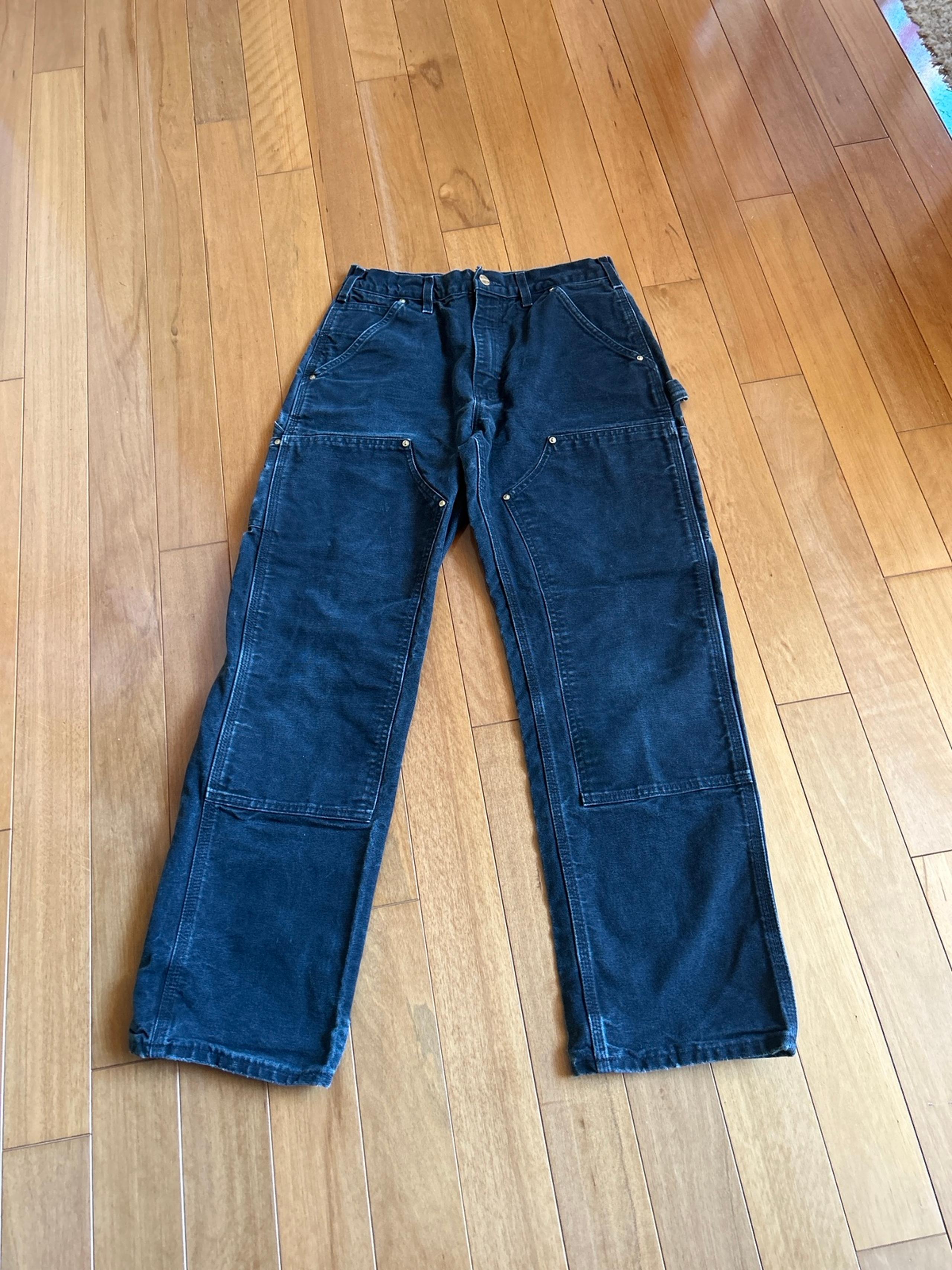 Carhartt Black Canvas Double Knee Cargo Pants - Women’s Size 27
