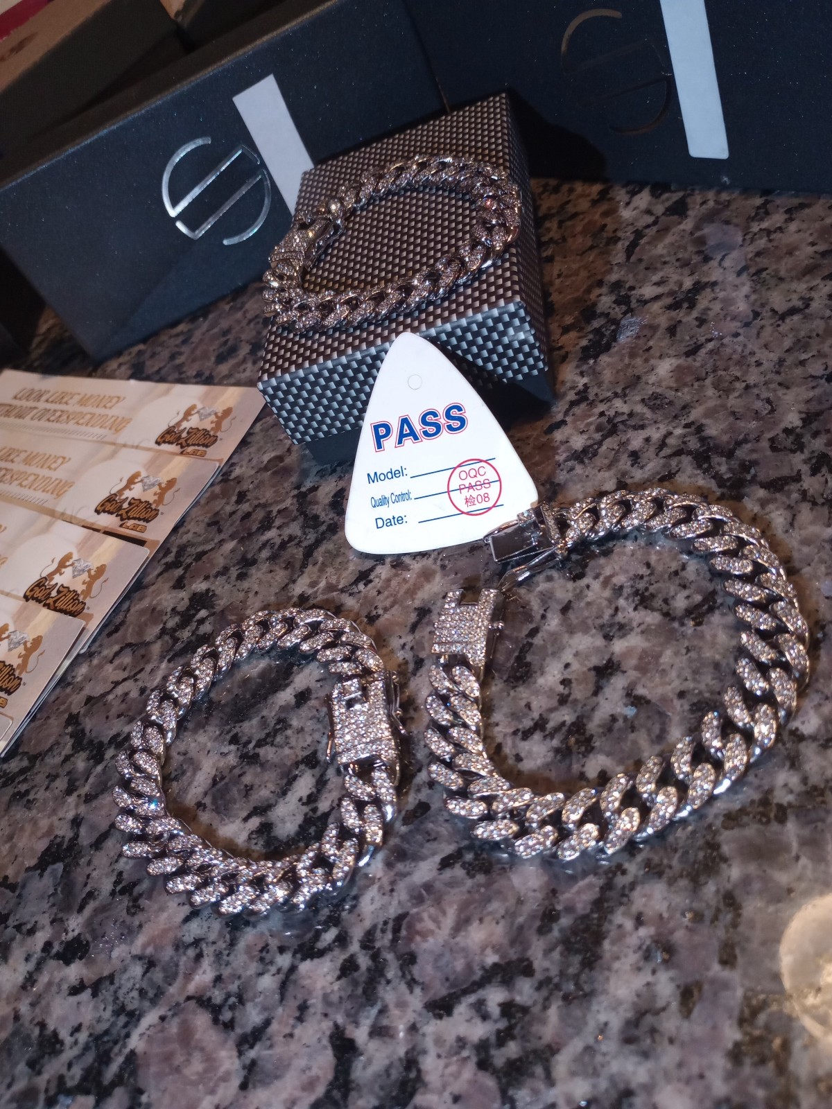 One. Bracelet. Australian Prototypes. Real Lab Diamonds VVS CLARITY & Gold 4x's