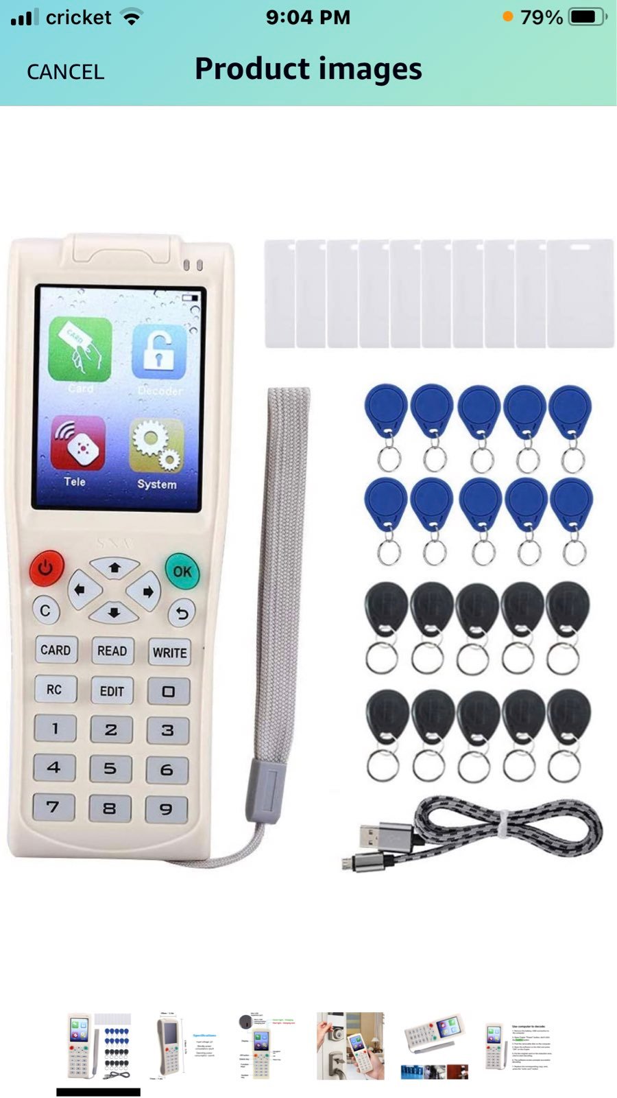 English Version iCopy 5 Full Decode Function Smart Card Copier Reader Writer for