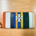 Tory Burch Multicolor Balloon Stripe Zip Continental Wallet